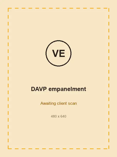 DAVP empanelment certificate