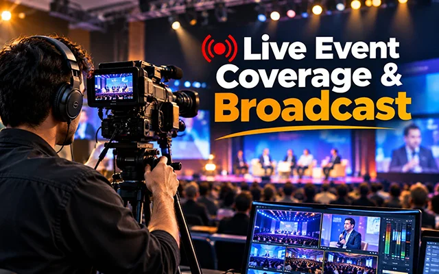 Sample live broadcast setup